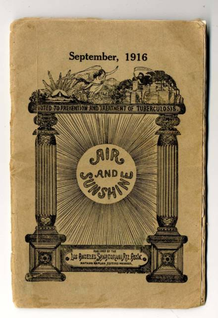 Air and Sunshine booklet re Los Angeles Tuberculosis Sanitarium