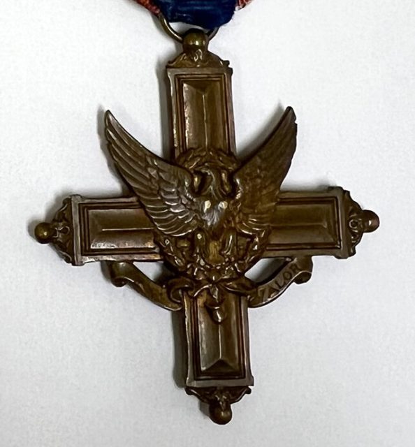 detail of William Shemin's Distinguished Service Cross