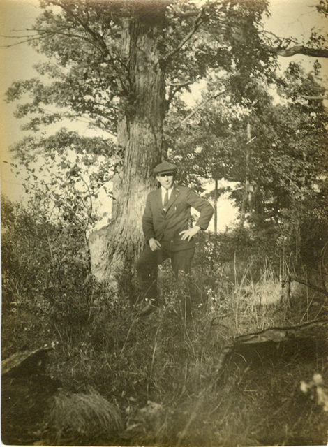 William Shemin amongst trees