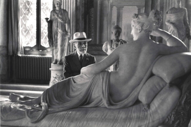 Bernard Berenson at Ninety, Visiting the Borghese Gallery, David Seymour, Rome