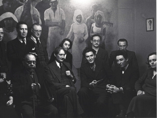 Henri Barbusse and associates Chim, Paris, France, June 1935