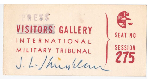 Samuel Shneiderman’s International Military Tribunal press press Nuremberg, Germany, 1945-6