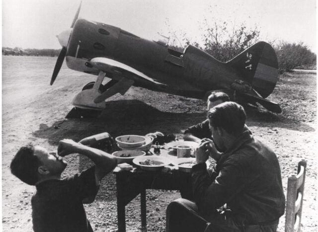 Spanish Republican pilots Chim, Spain, 1936