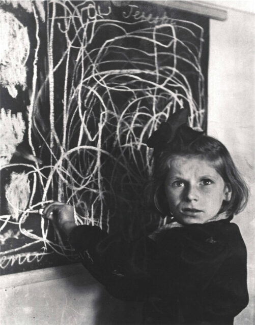 “Terezka, A Disturbed Child at a Warsaw Orphanage” from Children of Europe Chim, Warsaw, Poland, 1948