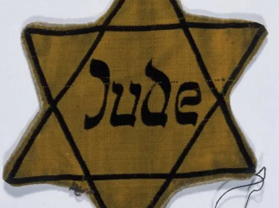 Jude Star of David from The Holocaust as a symbol of Antisemitism