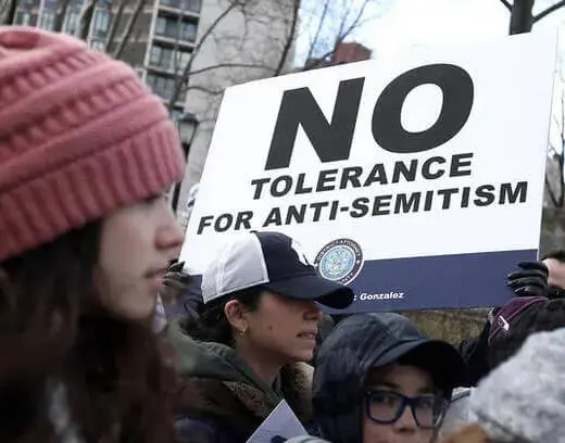 Demonstration against antisemitism